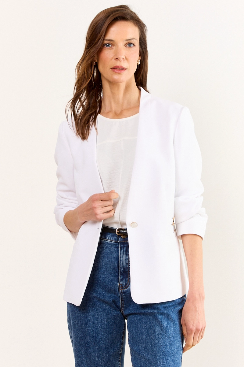 BLAZER BLANCO MUJER MA GRIFFE - 1