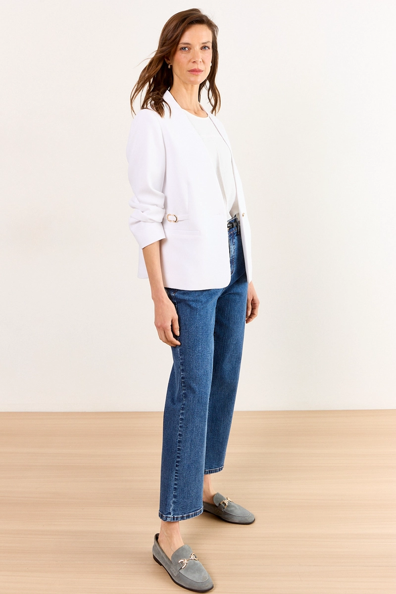 BLAZER BLANCO MUJER MA GRIFFE - 5