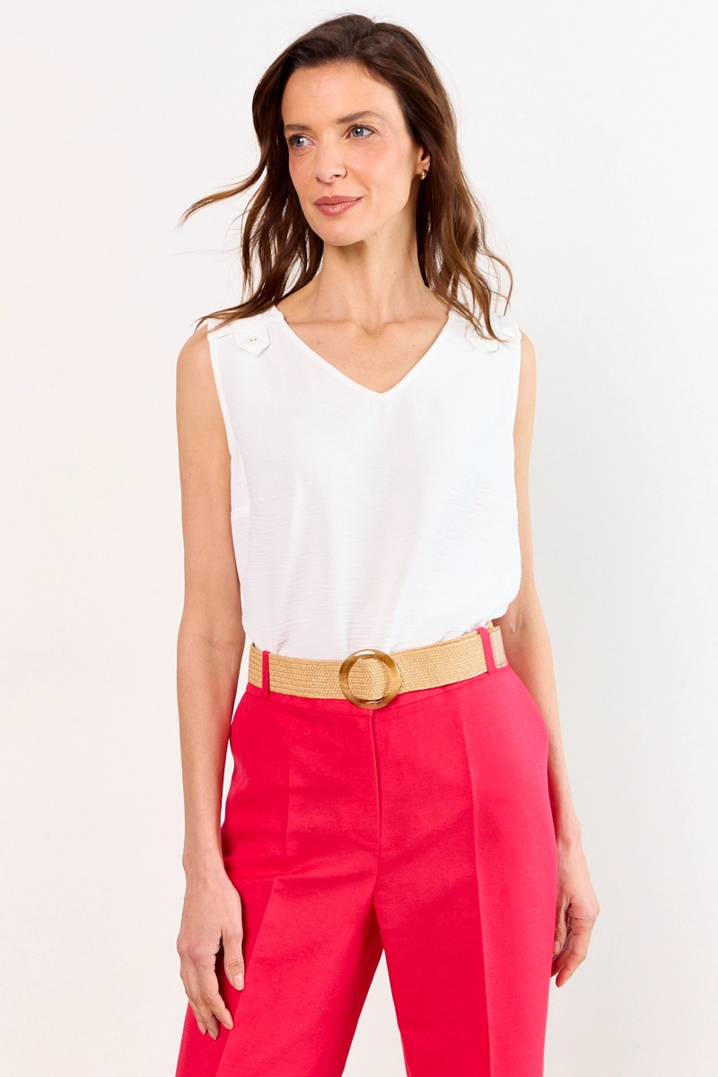 BLUSAS SIN MANGA BLANCO MUJER MA GRIFFE - 2