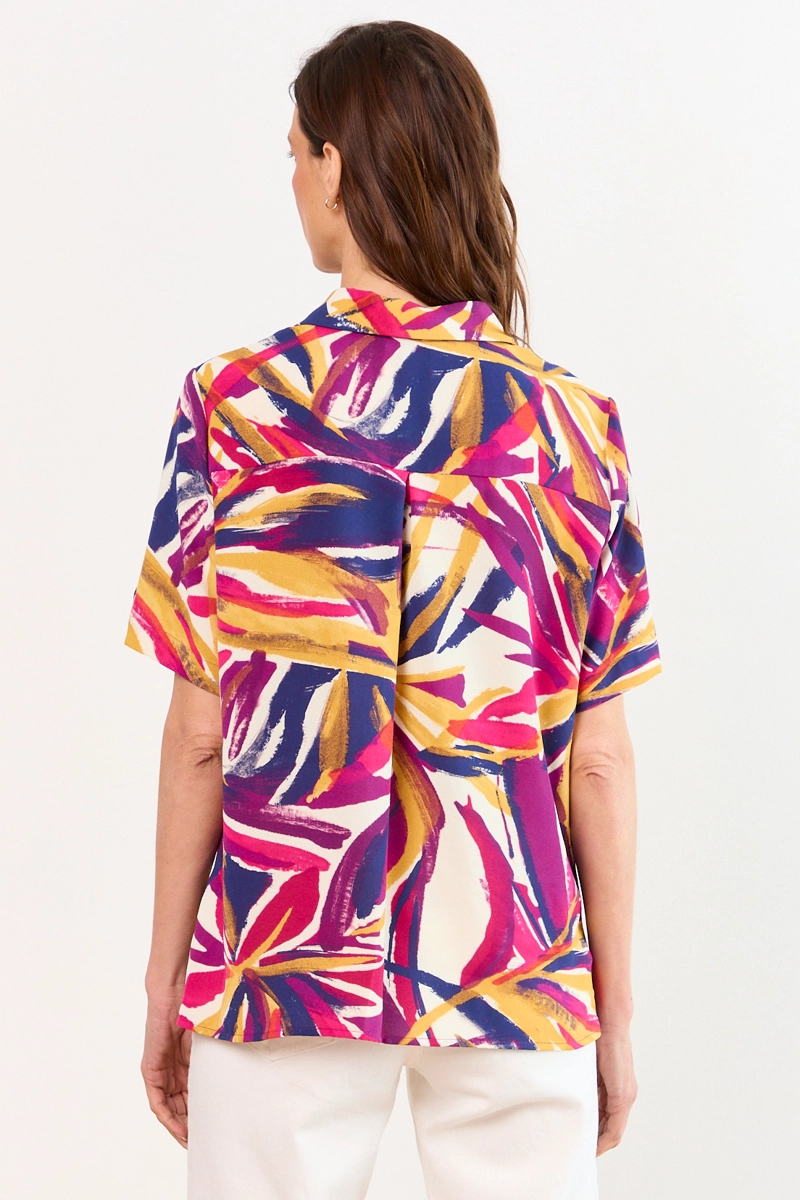 BLUSAS MANGA CORTA FUCSIA MUJER MA GRIFFE - 3
