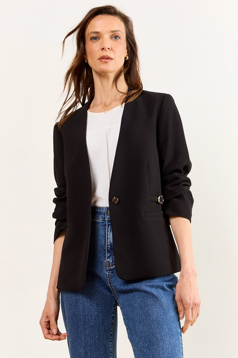 BLAZER NEGRO MUJER MA GRIFFE - 1