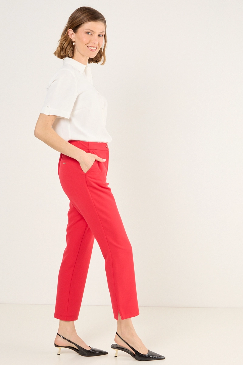 PANTALON ROJO MUJER MA GRIFFE - 5