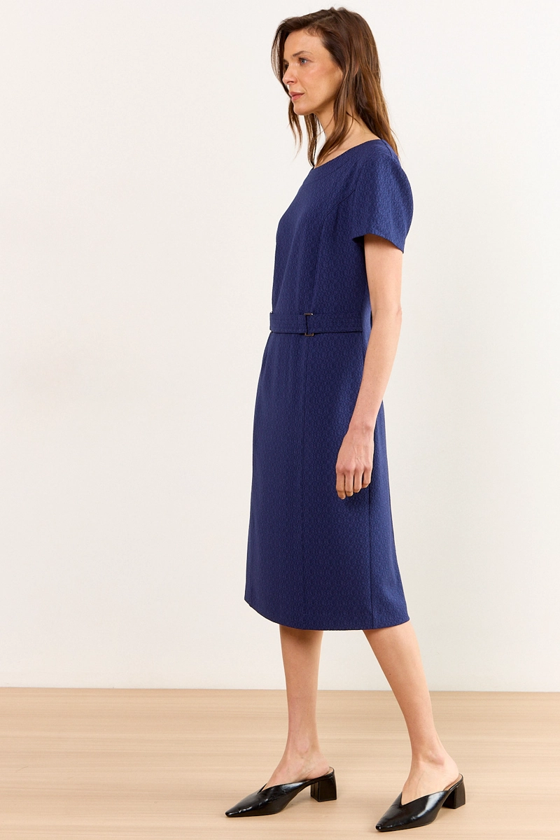 VESTIDO LARGO AZUL MUJER MA GRIFFE - 5