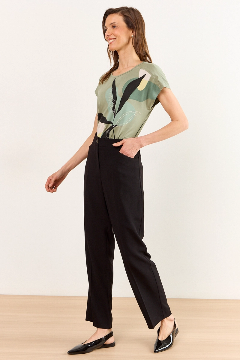 PANTALON NEGRO MUJER MA GRIFFE - 5