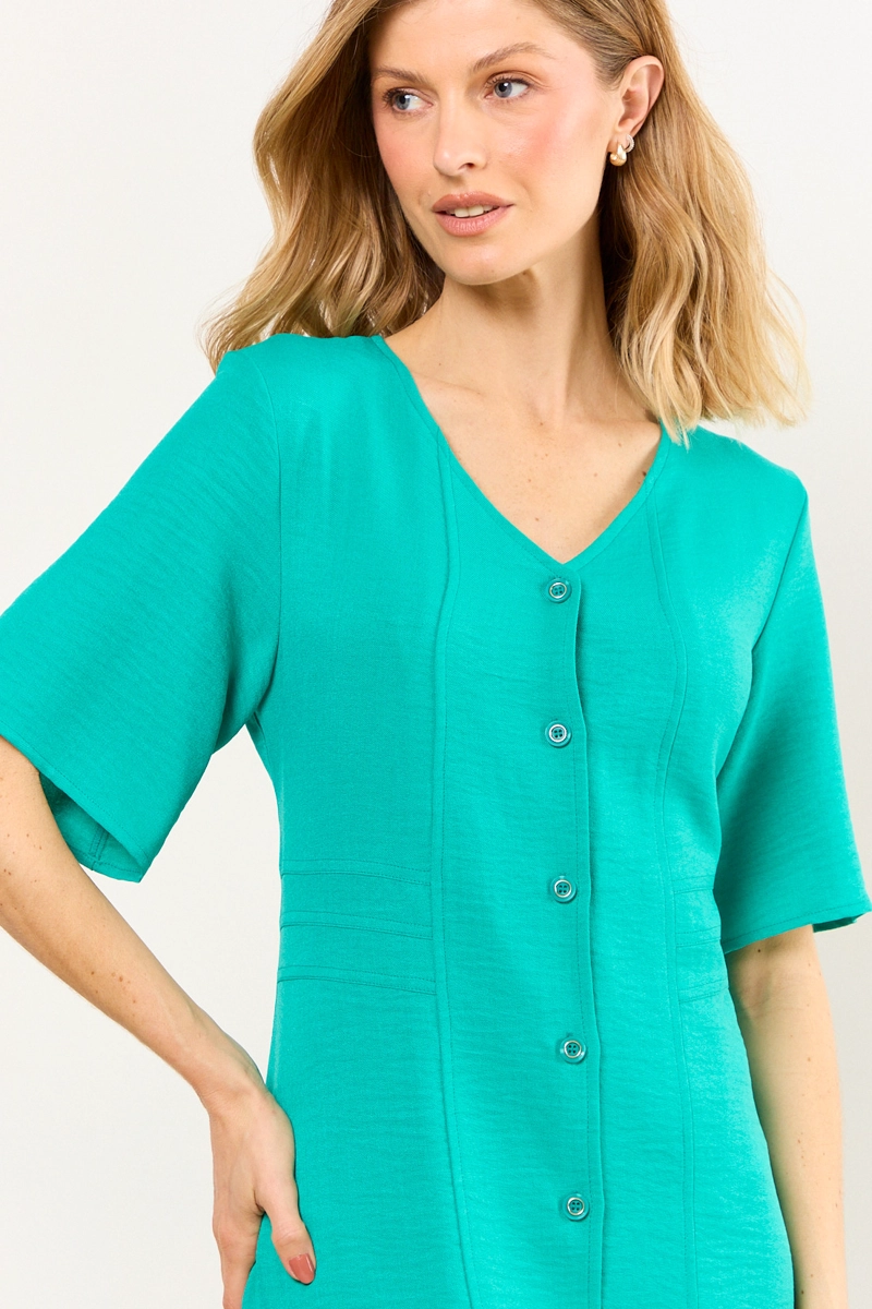 VESTIDO LARGO VERDE MUJER MA GRIFFE - 2