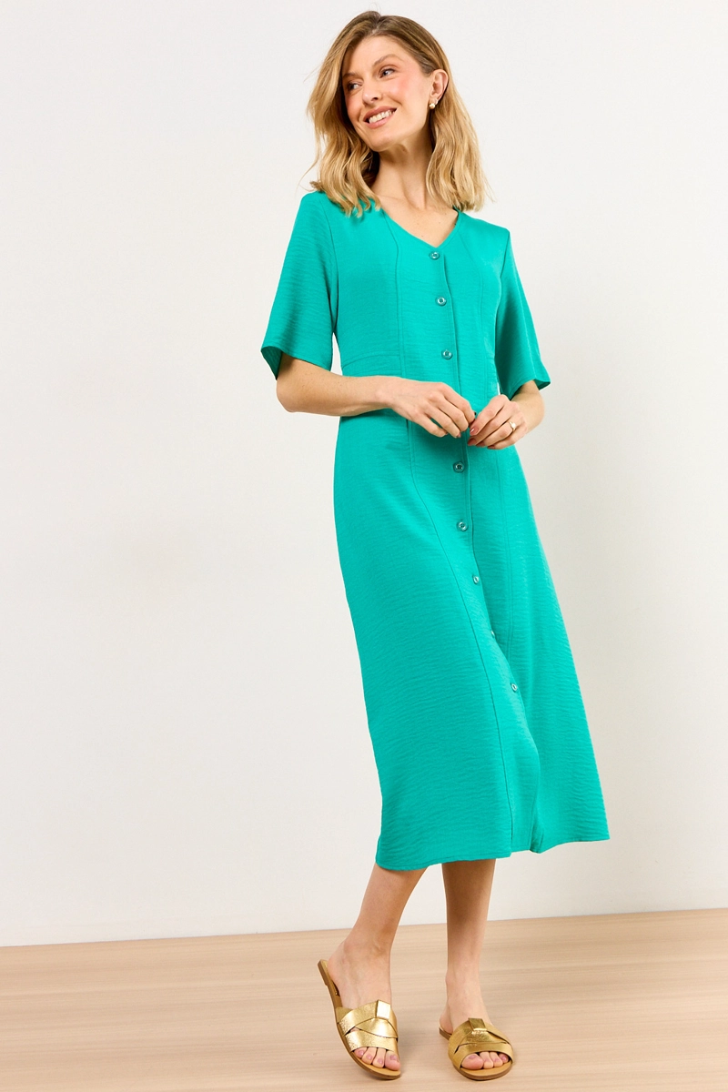VESTIDO LARGO VERDE MUJER MA GRIFFE - 3