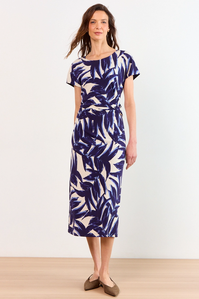 VESTIDO LARGO AZUL MUJER MA GRIFFE - 1