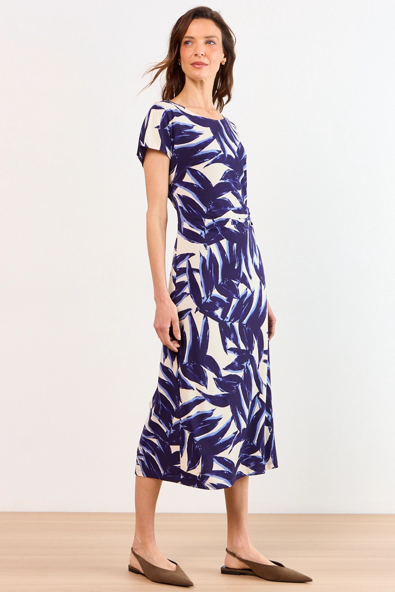 VESTIDO LARGO AZUL MUJER MA GRIFFE - 5