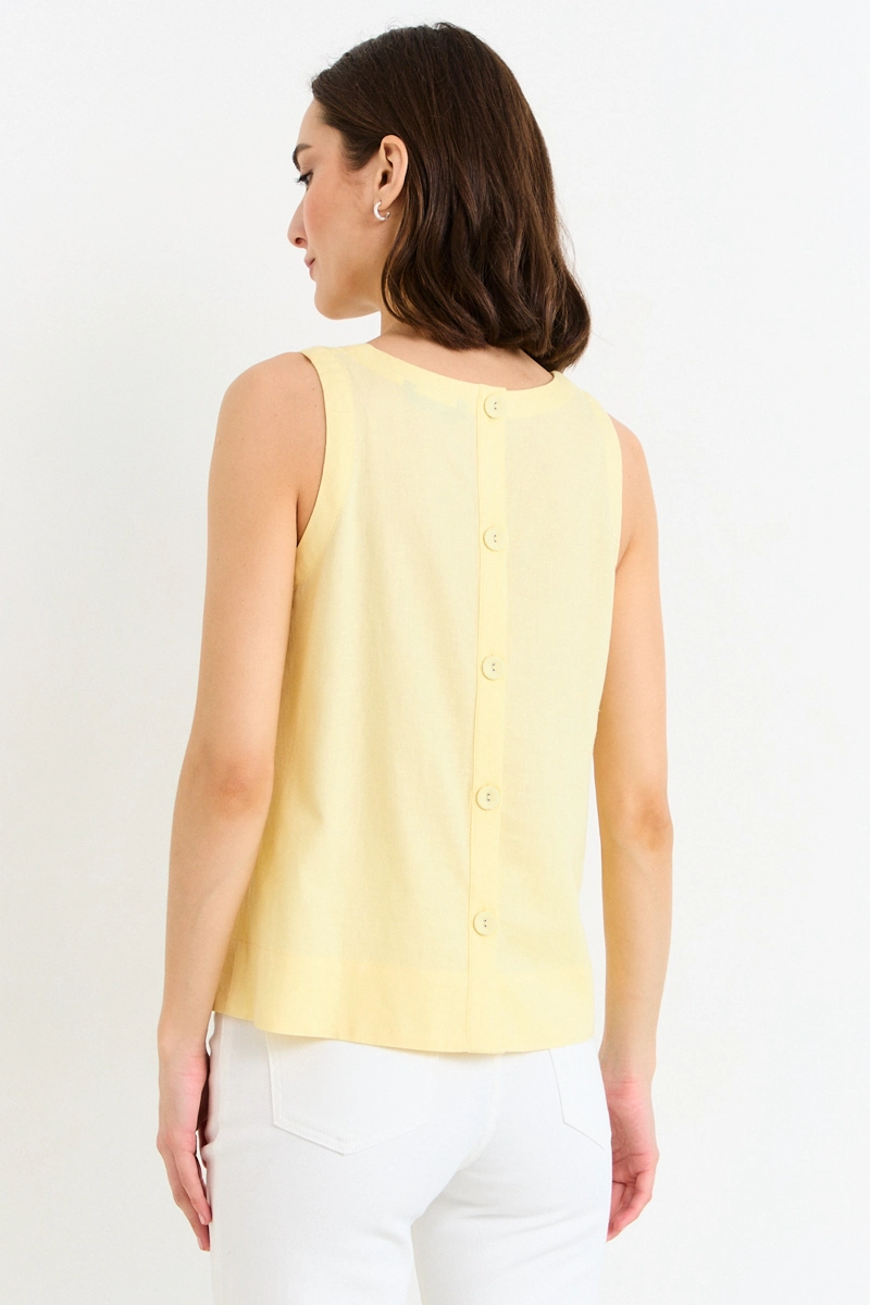 BLUSAS SIN MANGA AMARILLO MUJER ASH - 3