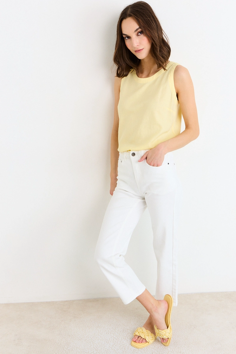 BLUSAS SIN MANGA AMARILLO MUJER ASH - 5