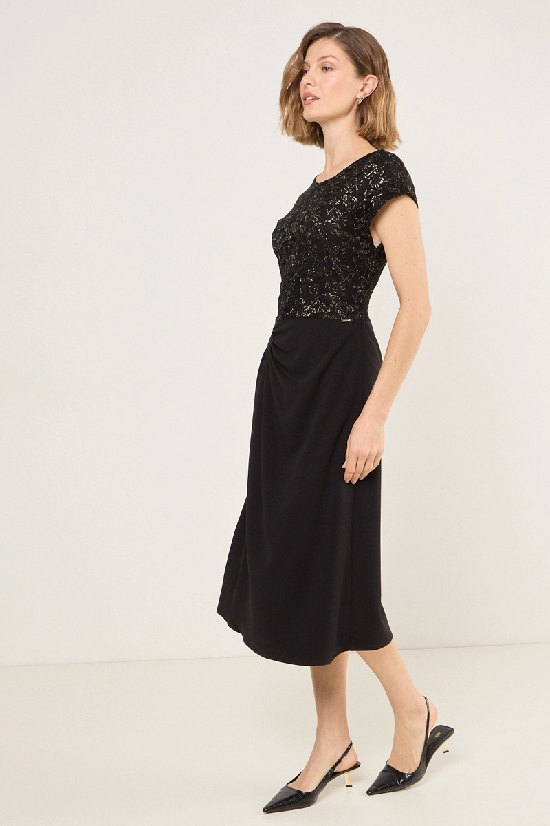 VESTIDO LARGO NEGRO MUJER MA GRIFFE - 6