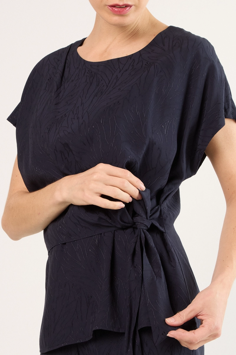 BLUSAS MANGA CORTA AZUL MUJER MA GRIFFE - 2