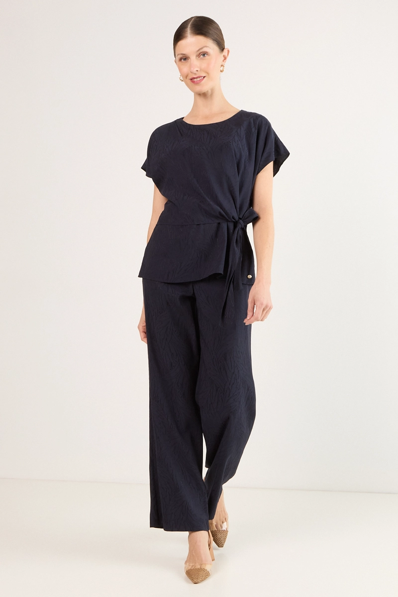BLUSAS MANGA CORTA AZUL MUJER MA GRIFFE - 5