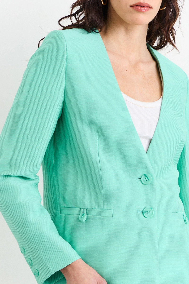 BLAZER CELESTE MUJER IO - 2