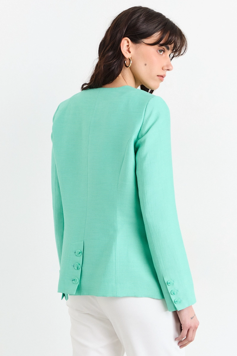 BLAZER CELESTE MUJER IO - 3