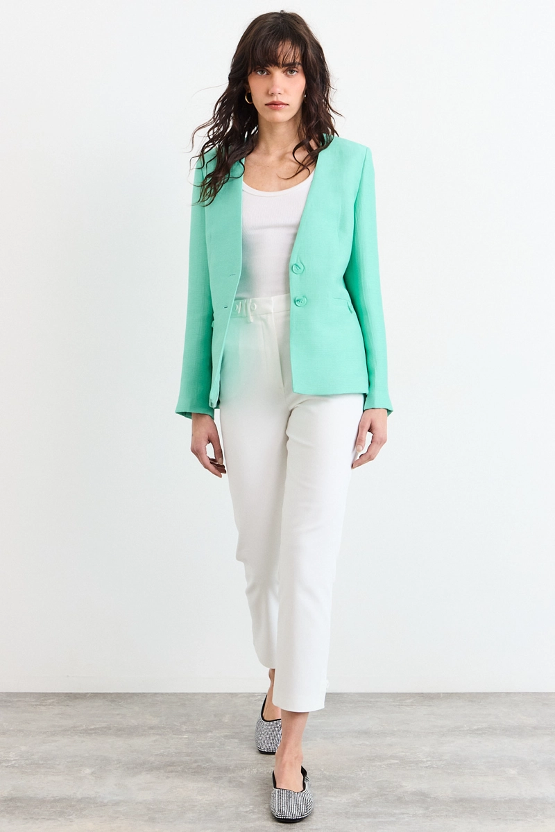 BLAZER CELESTE MUJER IO - 4