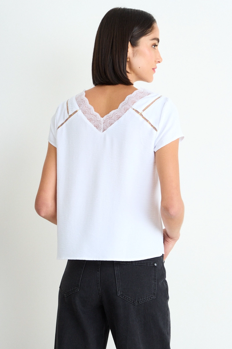 BLUSA LISA CRUDO MUJER ASH - 3