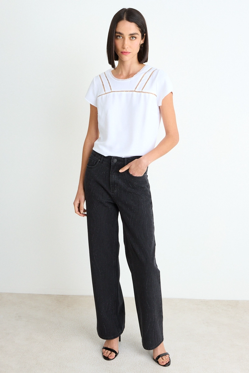 BLUSA LISA CRUDO MUJER ASH - 4