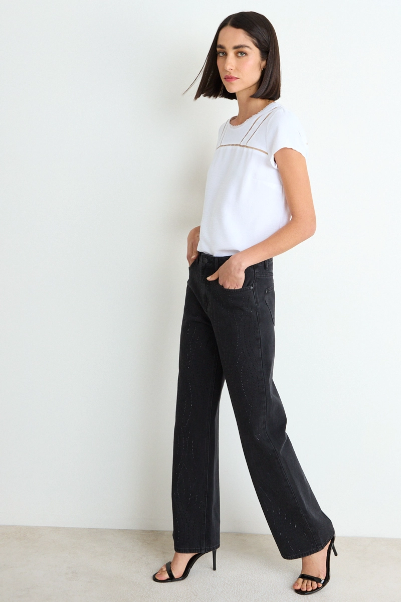 BLUSA LISA CRUDO MUJER ASH - 5