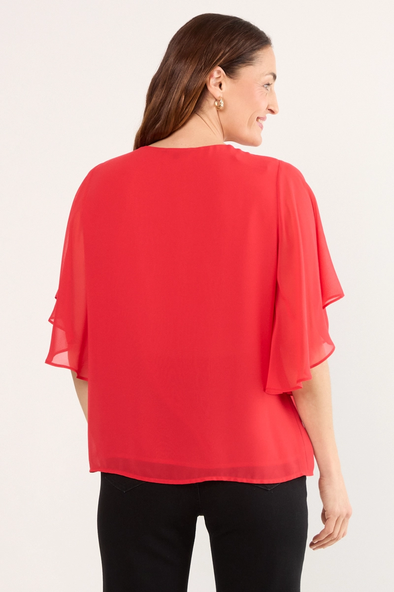 BLUSAS MANGA LARGA ROJO MUJER MA GRIFFE - 3