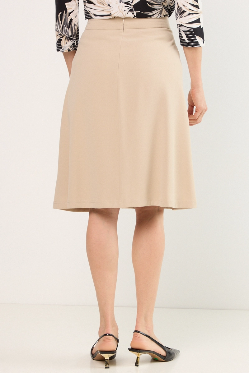 FALDA LARGA BEIGE MUJER MA GRIFFE - 4
