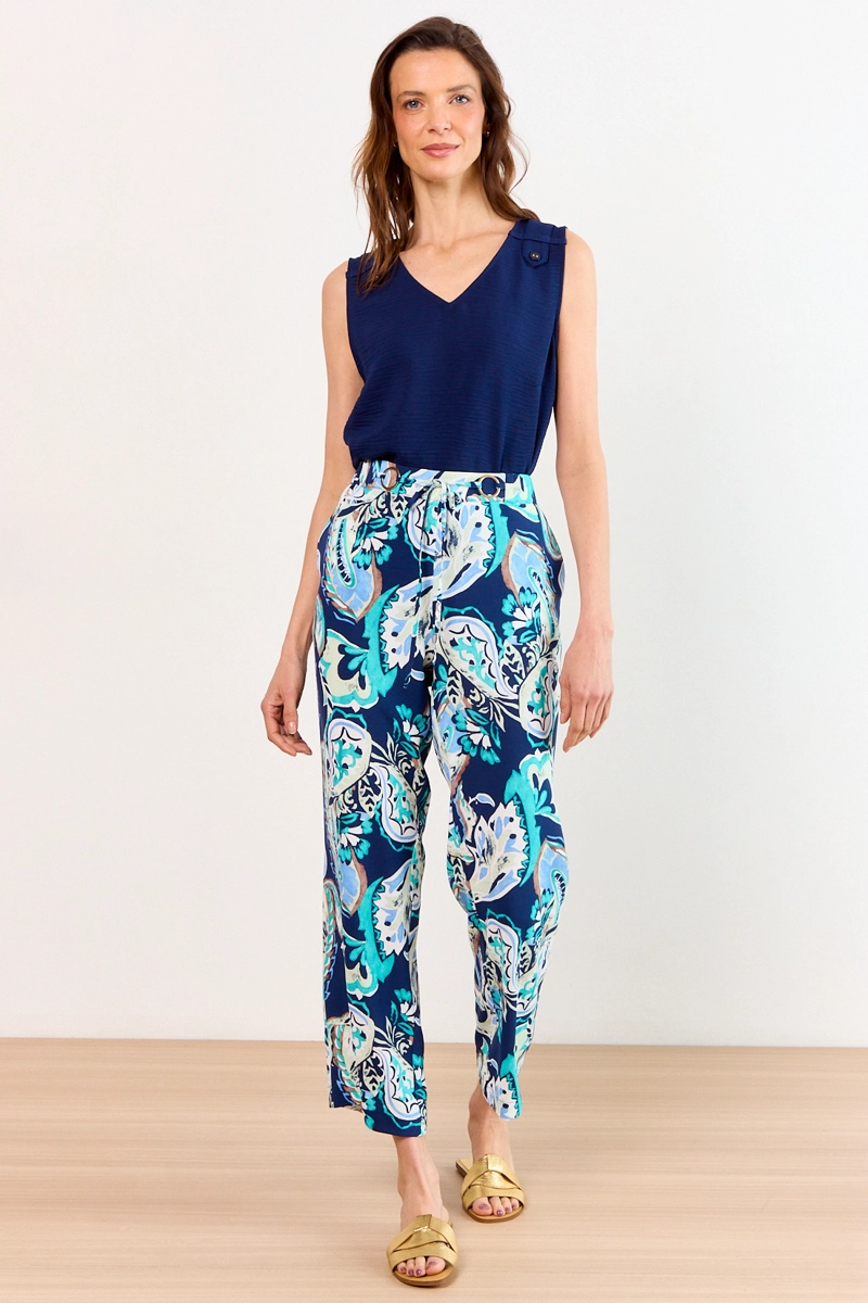 PANTALON AZUL MUJER MA GRIFFE 38