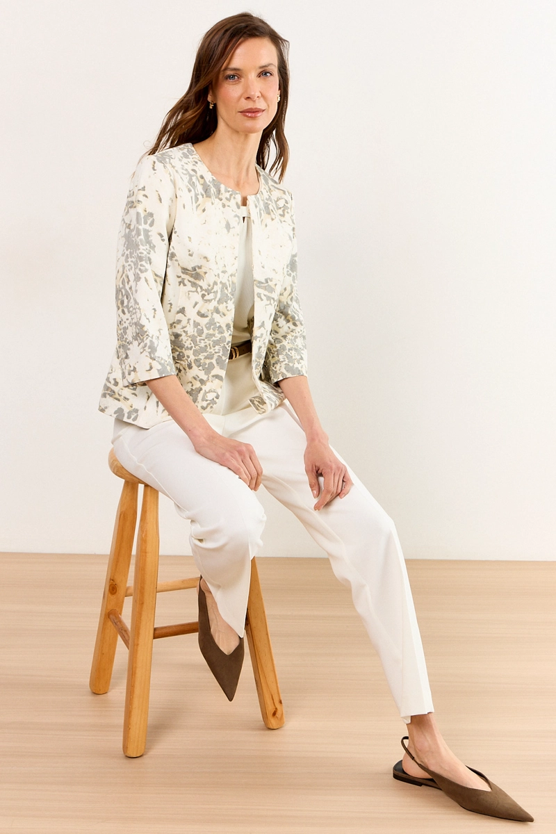 BLAZER CRUDO MUJER MA GRIFFE - 4