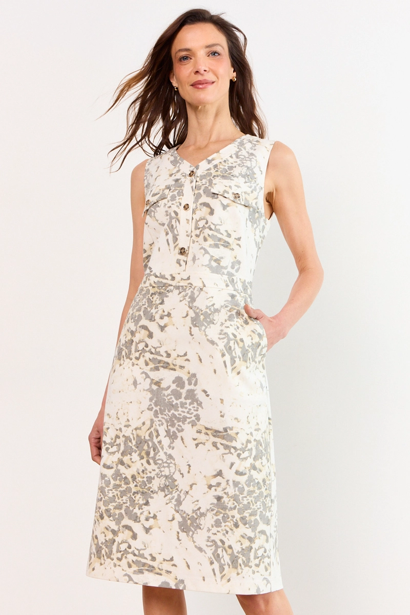 VESTIDO LARGO CRUDO MUJER MA GRIFFE - 1