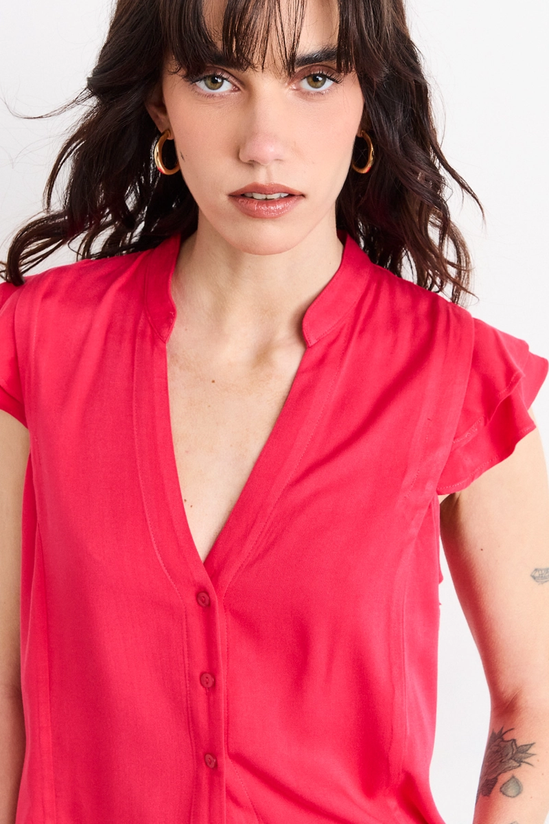 BLUSAS SIN MANGA FUCSIA MUJER IO - 2