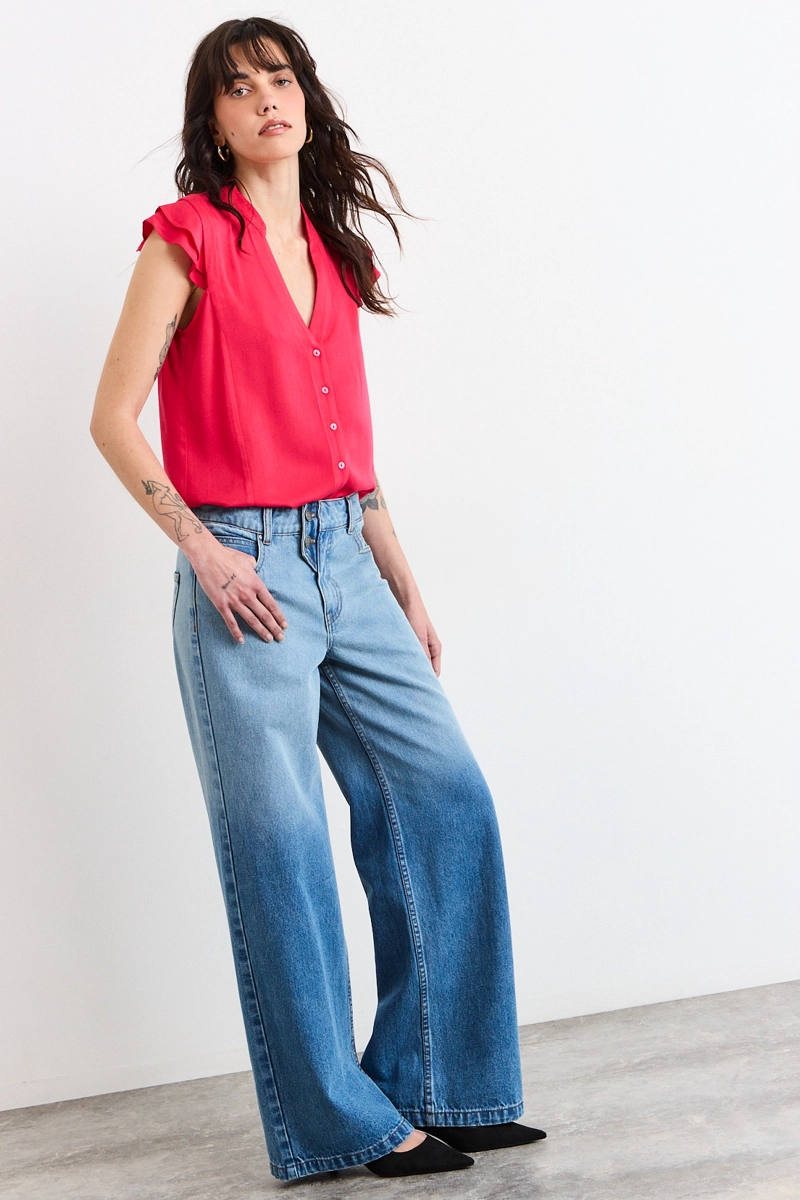BLUSAS SIN MANGA FUCSIA MUJER IO - 4