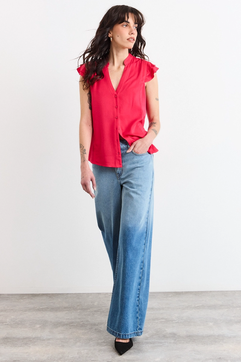 BLUSAS SIN MANGA FUCSIA MUJER IO - 5