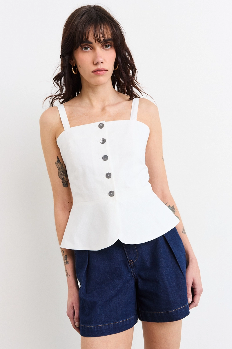 BLUSAS SIN MANGA CRUDO MUJER IO - 1