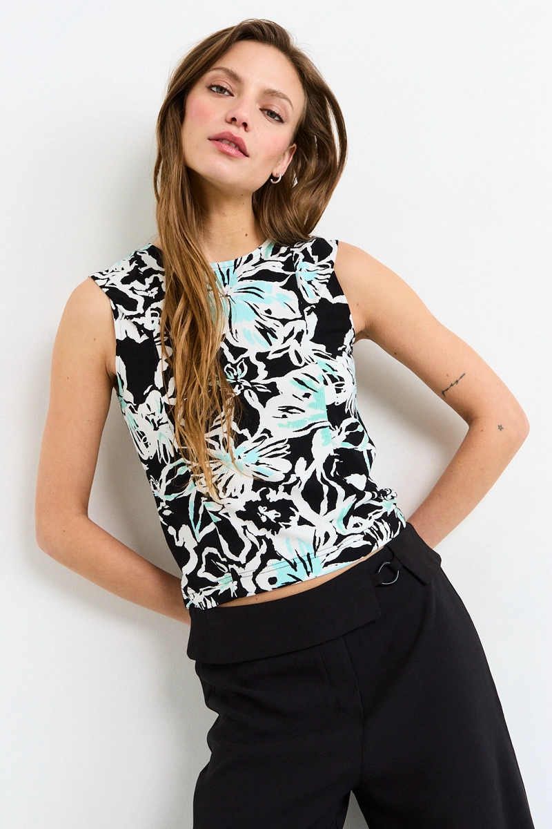 POLERA SIN MANGAS NEGRO MUJER IO - 2