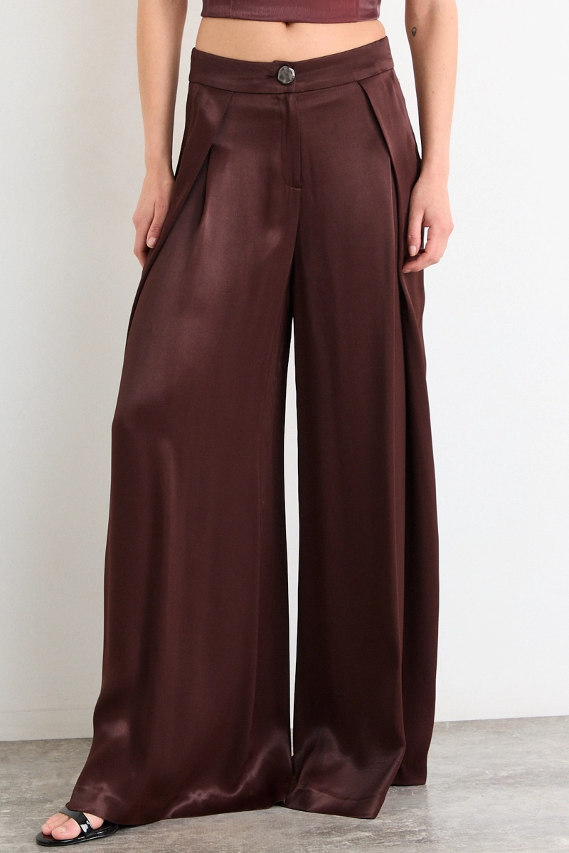 PANTALON CAFE MUJER IO - 2
