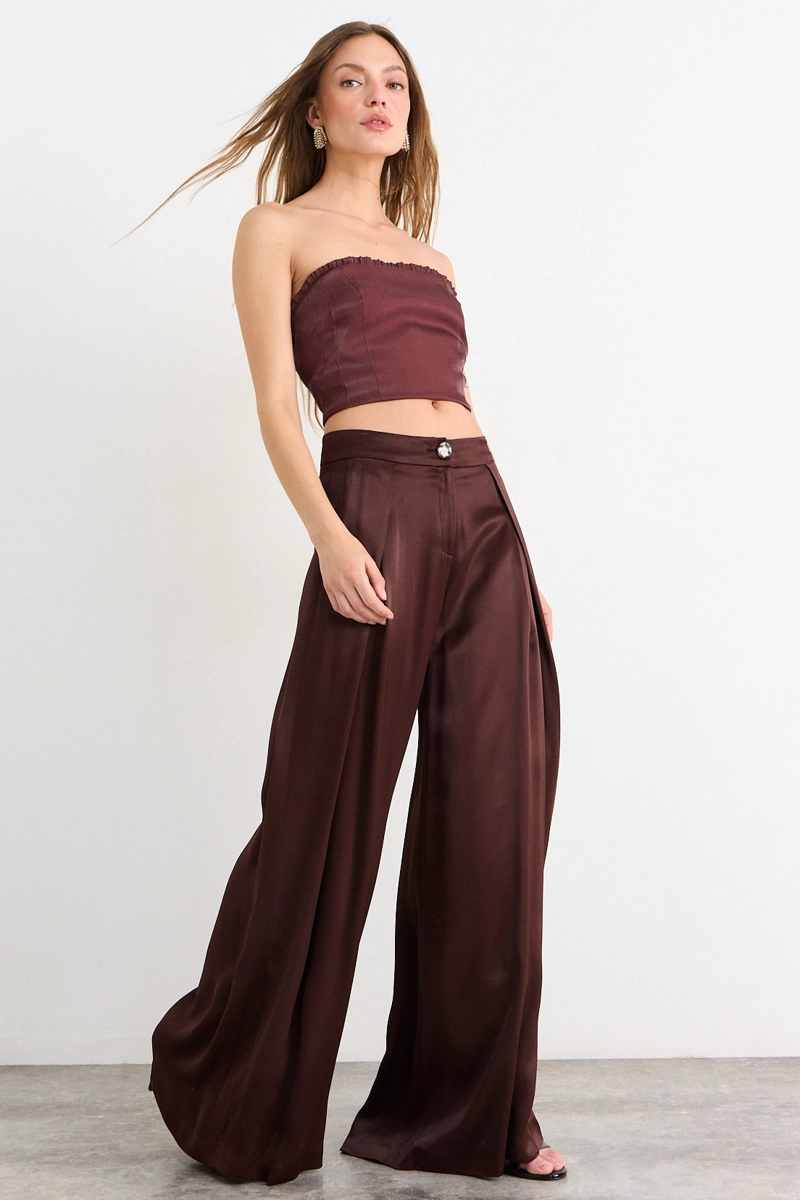 PANTALON CAFE MUJER IO - 5