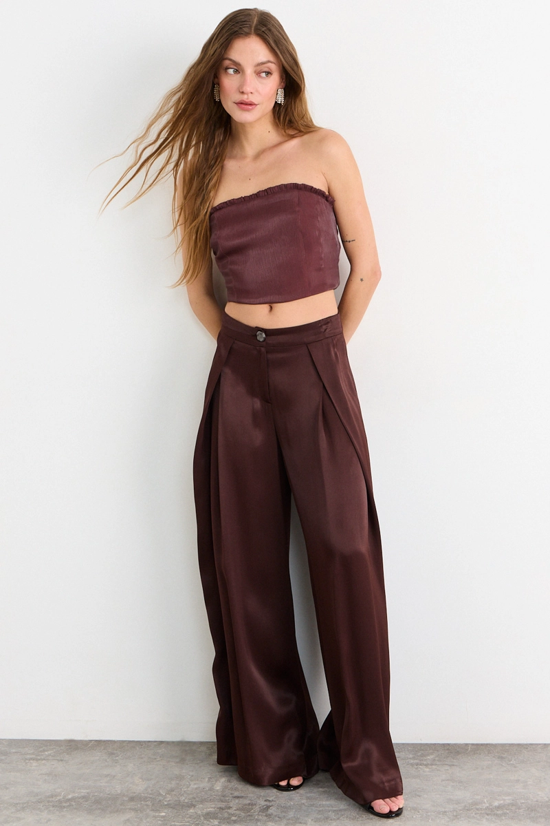 PANTALON CAFE MUJER IO - 6