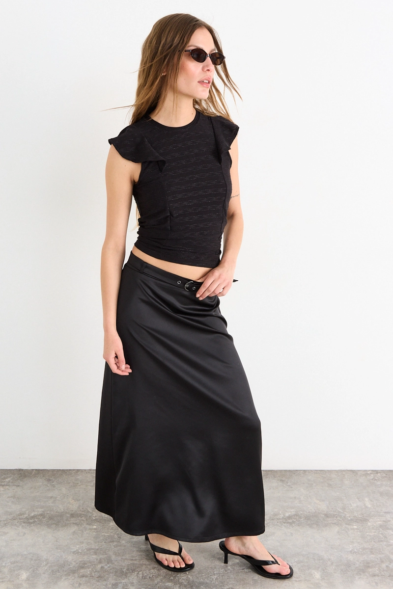 POLERA SIN MANGAS NEGRO MUJER IO - 5