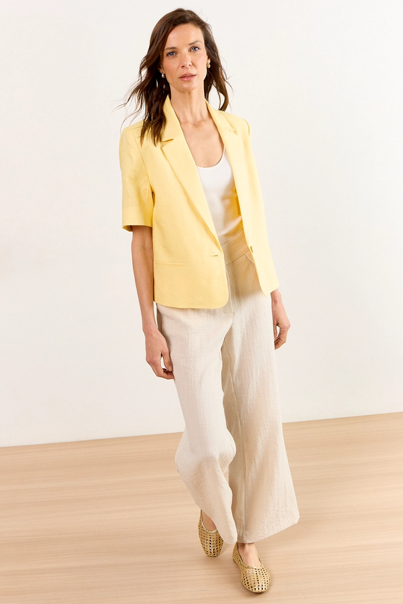 BLAZER AMARILLO MUJER MA GRIFFE - 5