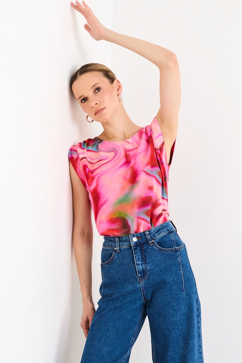 BLUSAS SIN MANGA ROSA MUJER ASH - 1