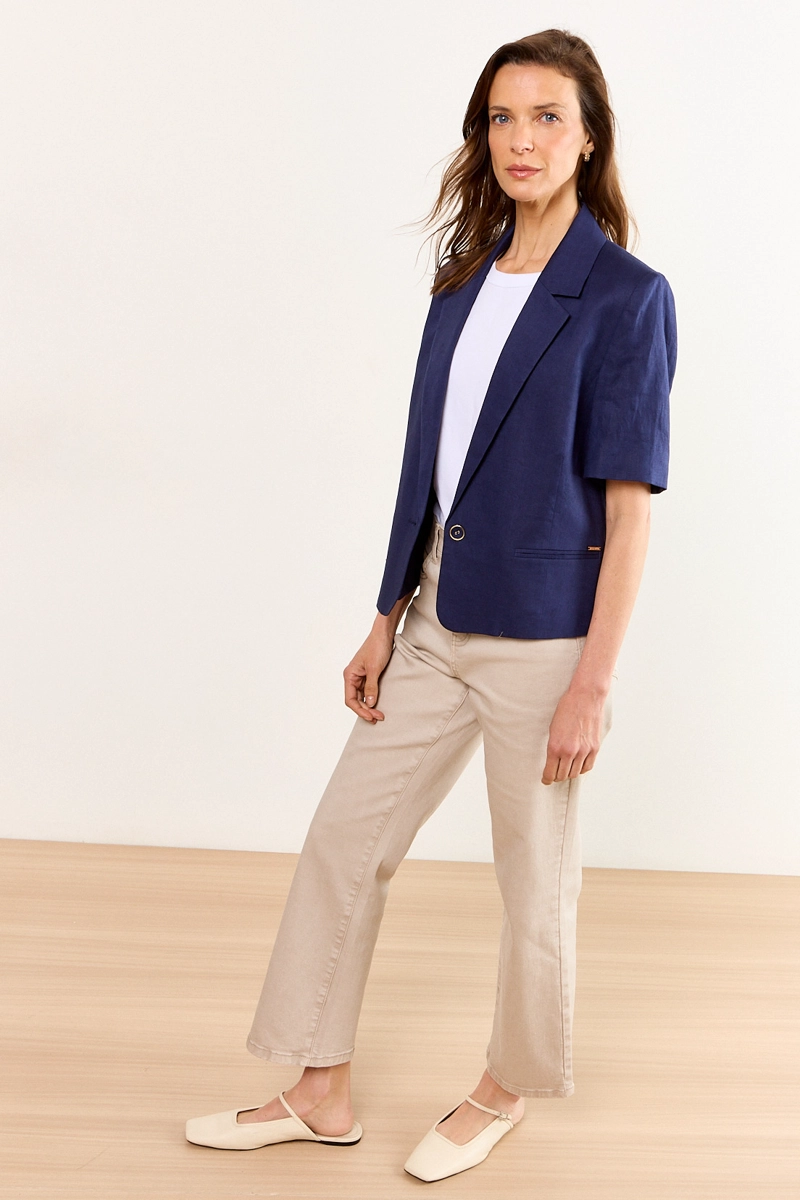 BLAZER AZUL MUJER MA GRIFFE - 5