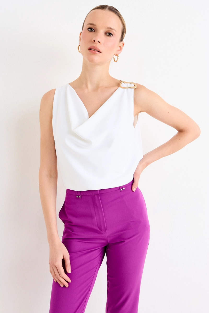 BLUSAS SIN MANGA CRUDO MUJER ASH - 2