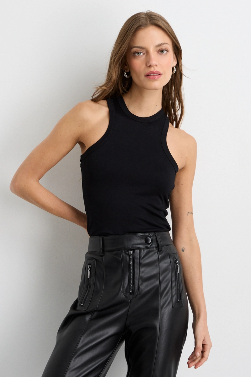 POLERA SIN MANGAS NEGRO MUJER IO - 1