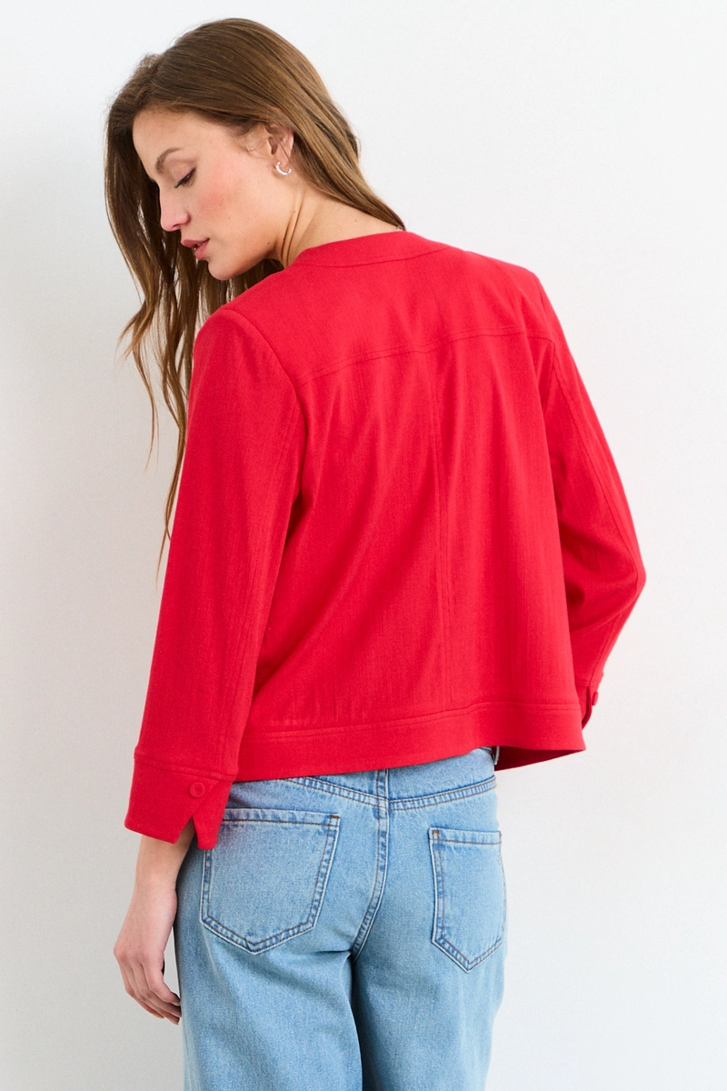 TAPADO ABIERTO ROJO MUJER IO - 3