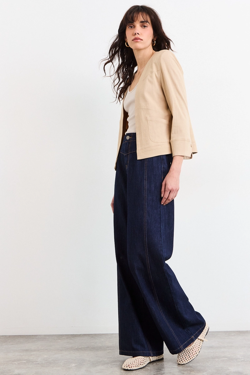 TAPADO ABIERTO BEIGE MUJER IO - 4