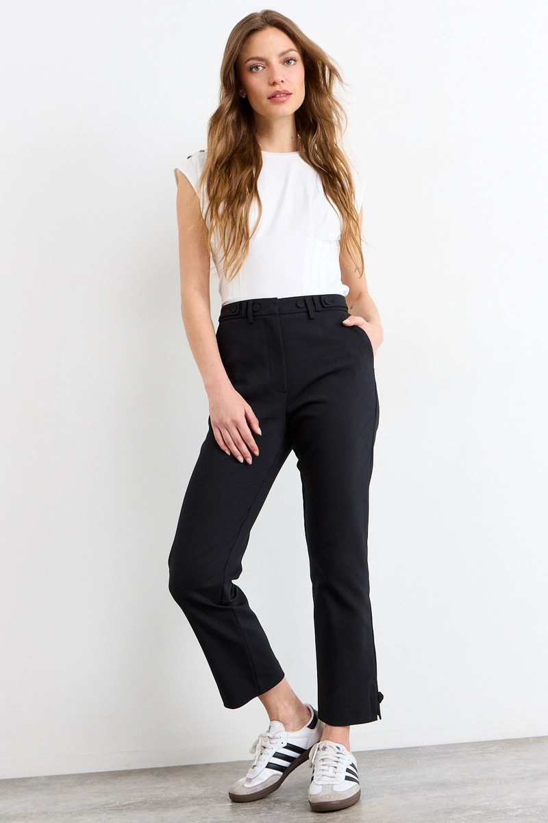 PANTALON NEGRO MUJER IO - 1