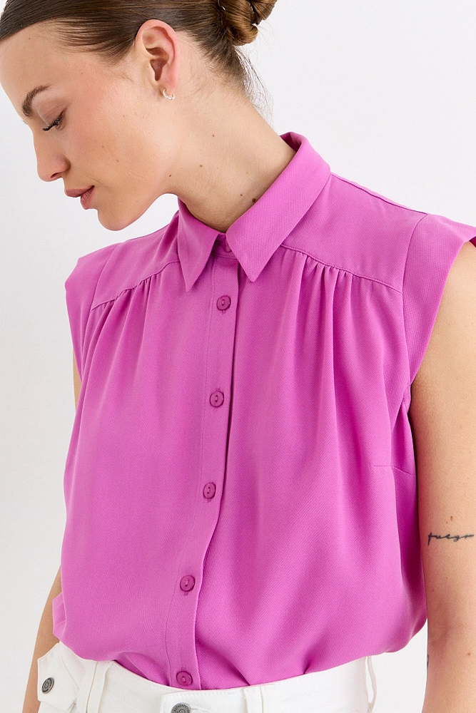 BLUSAS SIN MANGA MORADO MUJER IO - 1