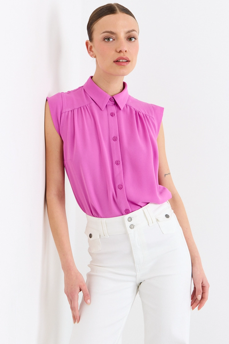 BLUSAS SIN MANGA MORADO MUJER IO - 2
