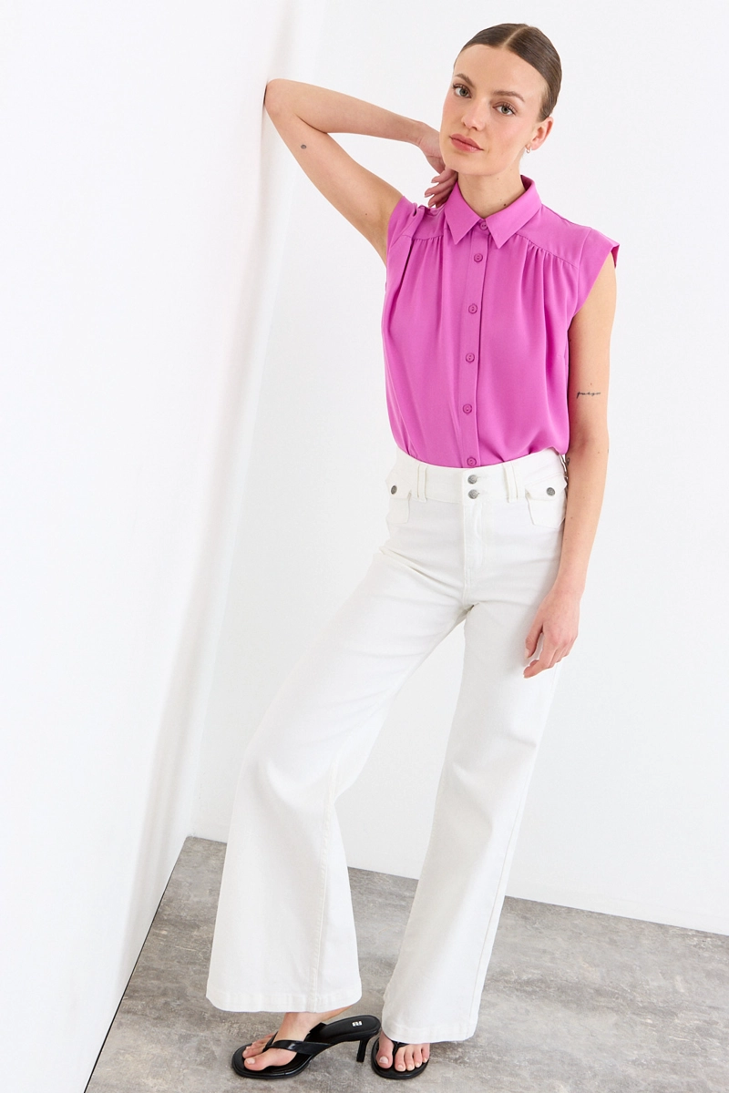 BLUSAS SIN MANGA MORADO MUJER IO - 4