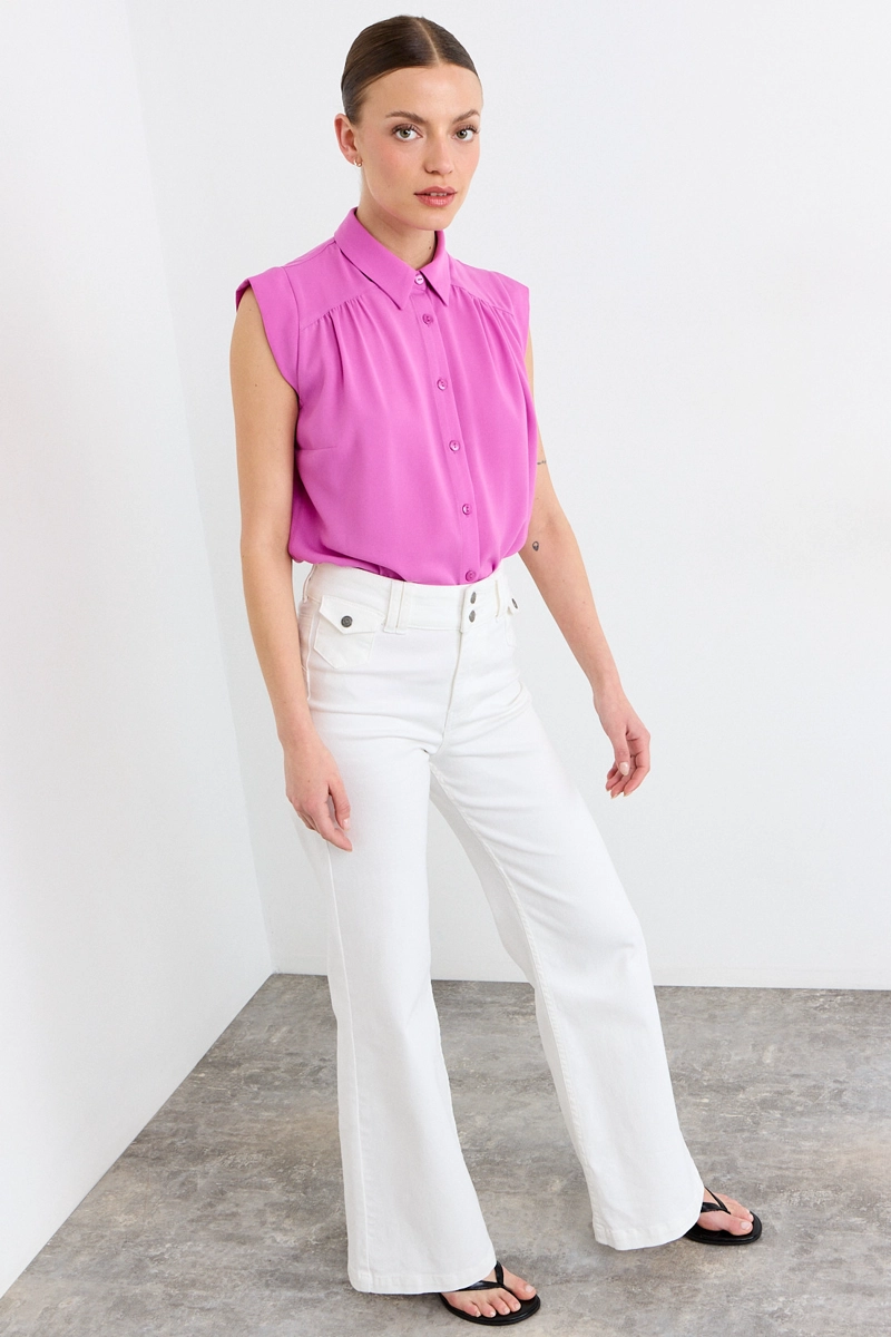 BLUSAS SIN MANGA MORADO MUJER IO - 5