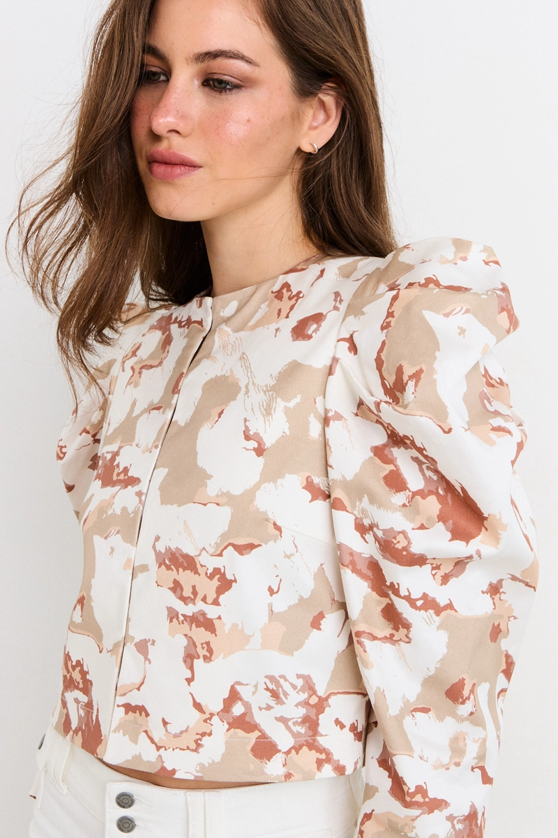 CHAQUETA BEIGE MUJER IO - 2